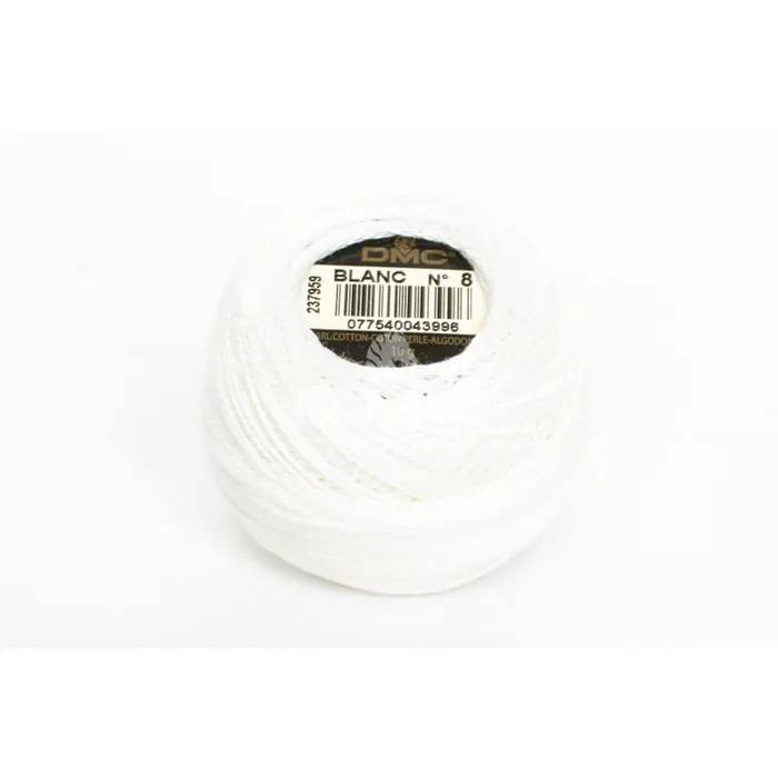 [116-8-BLANC] DMC Coton Perlé nr.08 10g