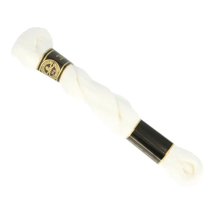 [115EA-12-BLANC] DMC Coton Perlé nr.12 300m