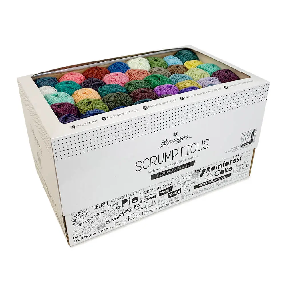 [22200] Scheepjes Scrumptious colour pack 80x30g