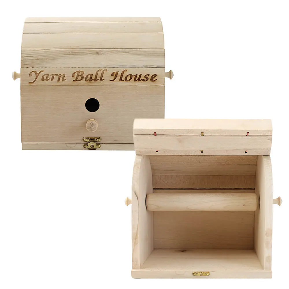 [96276] Scheepjes Yarn ball house Maple Wood