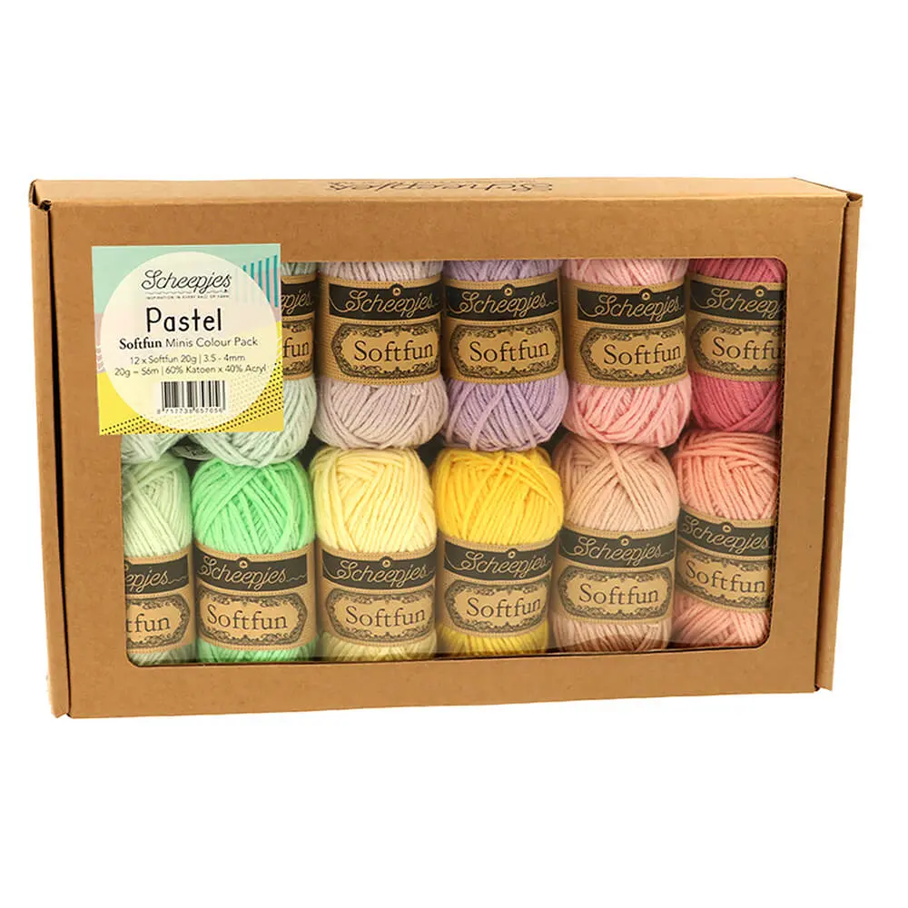 Scheepjes Softfun colour pack 12x20g