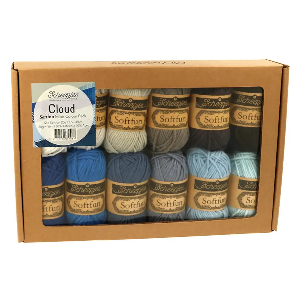 [65708] Scheepjes Softfun colour pack 12x20g (Cloud)