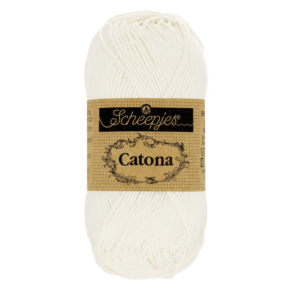 [1699-105] Scheepjes Catona 100g (105 | Bridal White)
