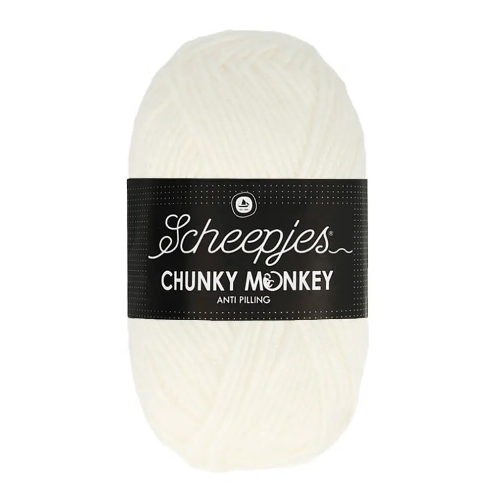 [1716-1001] Scheepjes Chunky Monkey 100g (1001 | White)