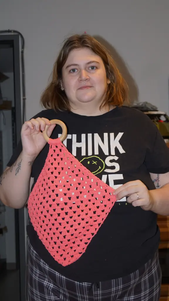 [DMR-KD-ROZE] Knuffeldekentje Gehaakt