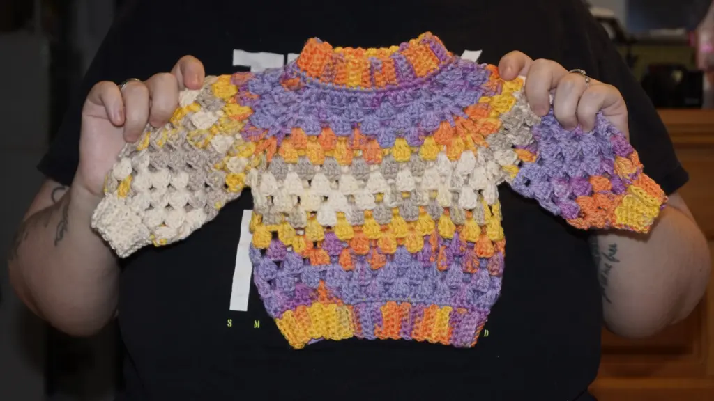 [DMR-KT-17] Crocheted Children’s Sweater