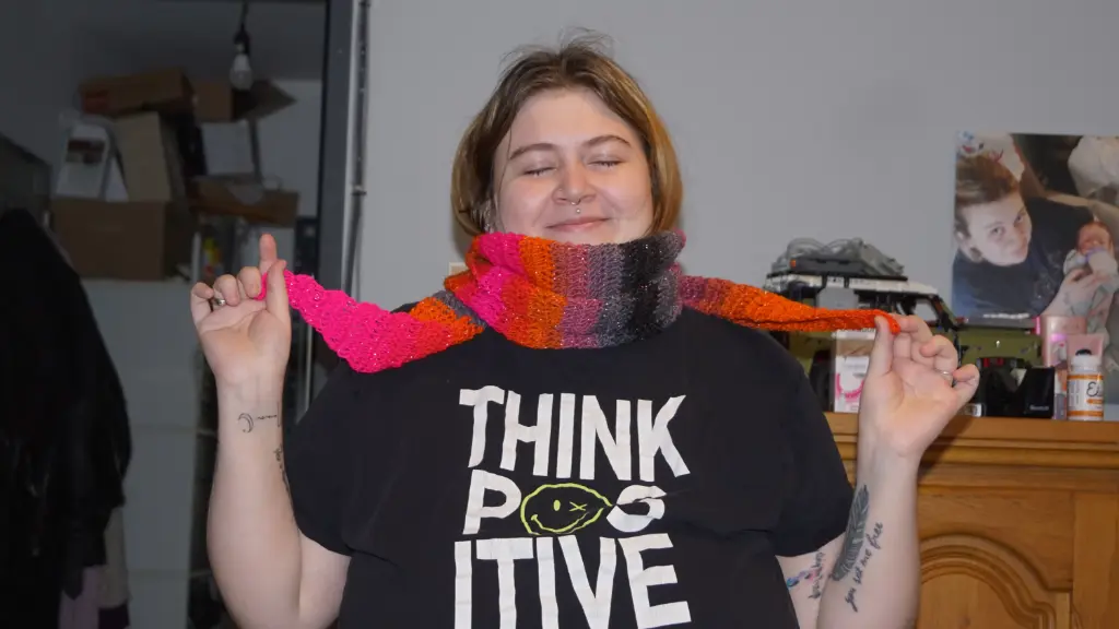 Crocheted Tip-to-Tip Scarf