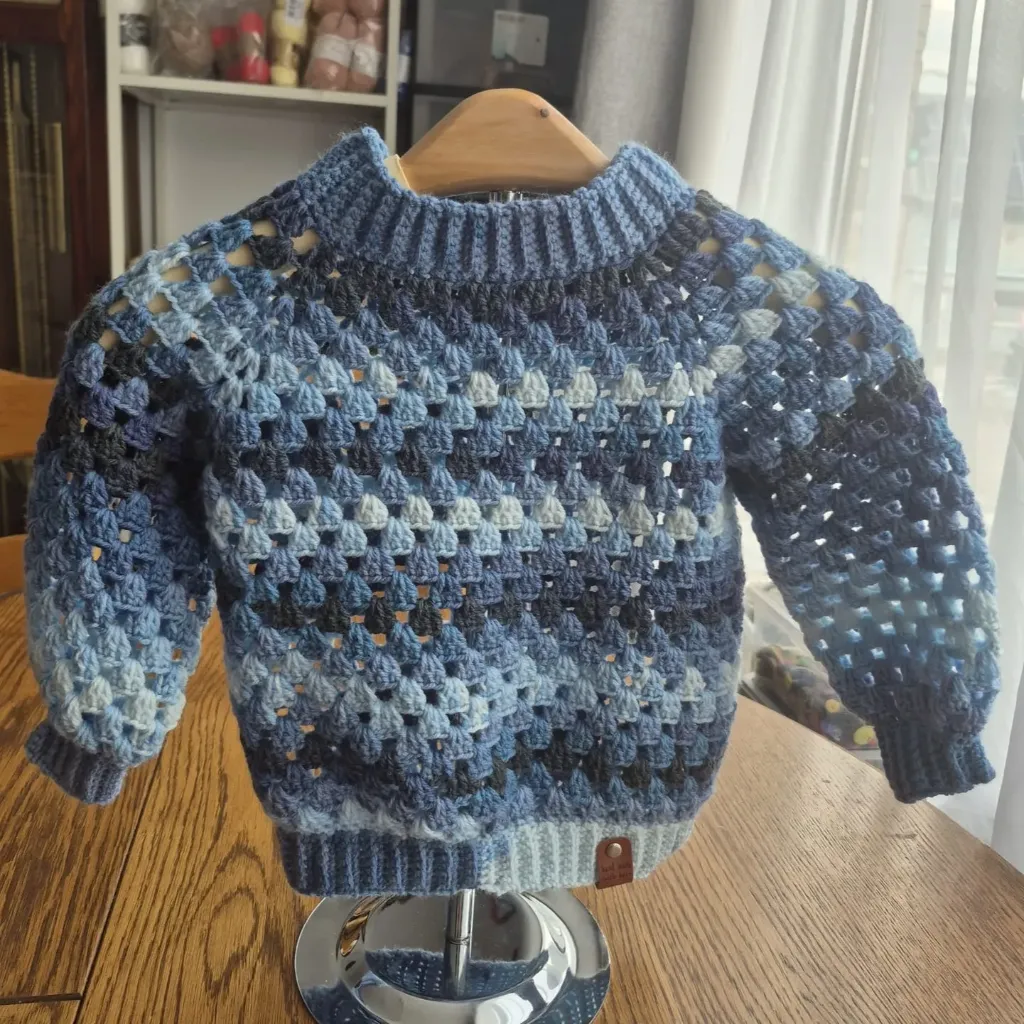 [DMR-KT-19] Crocheted Children’s Sweater